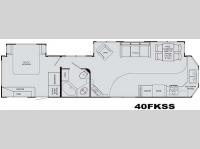 Floorplan - 2010 Heartland Cedar Ridge 40FKSS