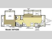 Floorplan - 2010 Forest River RV Salem LE 30FKBS