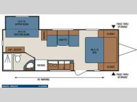 Floorplan - 2010 KZ Coyote Lite CL232BS