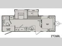 Floorplan - 2010 CrossRoads RV Zinger ZT26BL