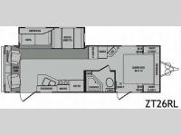 Floorplan - 2010 CrossRoads RV Zinger ZT26RL