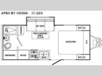 Floorplan - 2010 Viking Apex 22 QBS