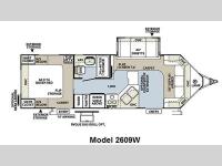 Floorplan - 2011 Forest River RV Rockwood Wind Jammer 2609W