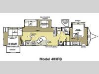 Floorplan - 2011 Forest River RV Salem Villa Estate 403FB