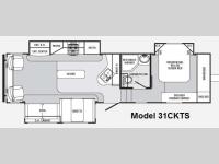 Floorplan - 2011 Palomino Sabre 31CKTS