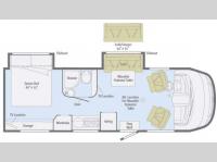 Floorplan - 2011 Winnebago Via 25Q