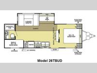 Floorplan - 2011 Forest River RV Salem 26TBUD