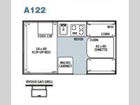 Floorplan - 2011 Forest River RV Rockwood Hard Side Series A122