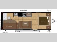 Floorplan - 2012 Keystone RV Hideout 24BHWE
