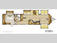 Floorplan - 2012 CrossRoads RV Hampton HT39FD