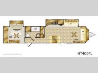 Floorplan - 2012 CrossRoads RV Hampton HT400FL