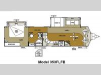 Floorplan - 2013 Forest River RV Wildwood DLX 353FLFB