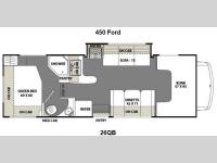 Floorplan - 2013 Coachmen RV Freelander 26QB Ford 450