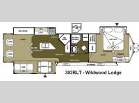 Floorplan - 2013 Forest River RV Wildwood Lodge 393RLT Lodge