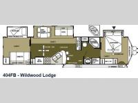 Floorplan - 2013 Forest River RV Wildwood Lodge 404FB Lodge