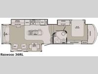 Floorplan - 2013 Redwood RV Redwood 36RL