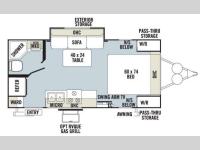 Floorplan - 2013 Forest River RV Rockwood Mini Lite 2109S