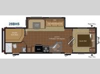 Floorplan - 2013 Keystone RV Hideout 28BHS