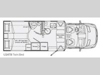 Floorplan - 2013 Leisure Travel Unity U24TB