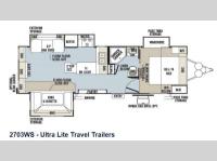 Floorplan - 2013 Forest River RV Rockwood Ultra Lite 2703WS