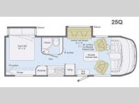 Floorplan - 2014 Winnebago Via 25Q
