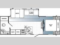 Floorplan - 2014 Palomino Puma 25-RBSS