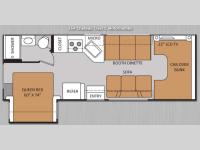 Floorplan - 2014 Thor Motor Coach Chateau 26A