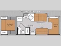 Floorplan - 2014 Thor Motor Coach Chateau 28Z