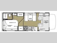 Floorplan - 2014 Forest River RV Sunseeker 2300 Chevy