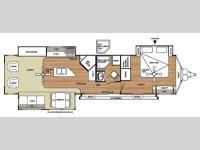 Floorplan - 2014 Forest River RV Salem Villa Series 393RLT Estate