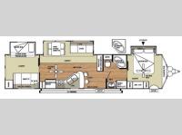 Floorplan - 2014 Forest River RV Salem Villa Series 404FB Estate