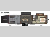 Floorplan - 2014 Keystone RV Fuzion 331 Chrome