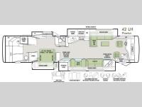 Floorplan - 2014 Tiffin Motorhomes Phaeton 42 LH