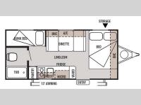 Floorplan - 2014 Forest River RV Wildwood X Lite FS 195BH