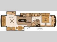 Floorplan - 2014 Lifestyle Luxury RV Lifestyle LS37CKSL