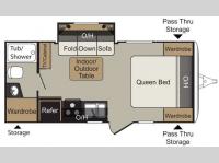 Floorplan - 2015 Keystone RV Passport 199ML Express