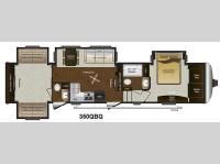 Floorplan - 2015 Keystone RV Mountaineer 350QBQ