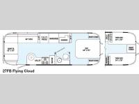 Floorplan - 2015 Airstream RV Flying Cloud 27FB
