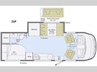 Floorplan - 2015 Itasca Reyo 25P