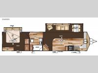 Floorplan - 2015 Forest River RV Salem Villa Series 394FKDS Estate