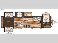 Floorplan - 2015 Forest River RV Salem Villa Series 404X4 Estate