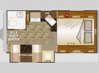 Floorplan - 2015 Northwood Arctic Fox Camper 811 Wet Bath