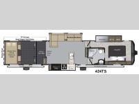 Floorplan - 2015 Keystone RV Raptor 424TS