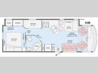 Floorplan - 2016 Winnebago Vista 31BE