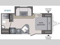 Floorplan - 2016 Keystone RV Premier Ultra Lite 19FBPR