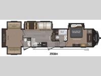Floorplan - 2016 Keystone RV Montana High Country 350BH