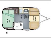 Floorplan - 2016 Airstream RV Sport 16