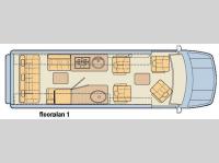 Floorplan - 2016 Midwest Automotive Designs Weekender Sprinter Floorplan 1