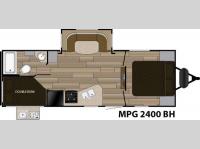 Floorplan - 2016 Cruiser MPG 2400BH