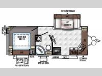 Floorplan - 2016 Forest River RV Rockwood Mini Lite 2506S